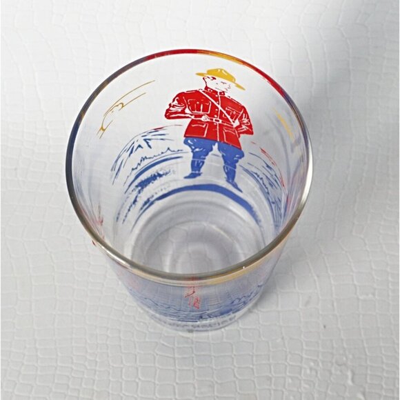 Vintage Royal Mounted Canadian Police Drinking Glass 1960s - Picture 3 of 3